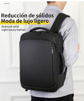 Mochila de viaje de gran capacidad para hombre, bolsa para ordenador portátil de negocios con carga USB, bolso personalizable para exteriores - details 1