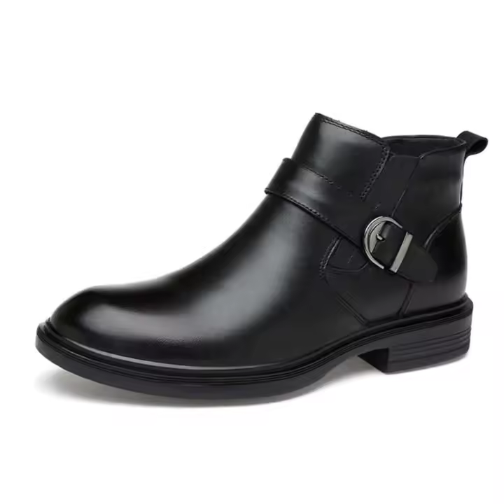 2025 Productos innovadores Botas de cuero estilo motocicleta Zapatos formales para hombres - 1