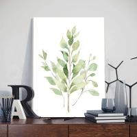 Pintura Nórdica de Arte de Pared en Lienzo JUBEER con Marco Posters de Hojas de Plantas Minimalistas Pictras para Decoración del Hogar - details 11