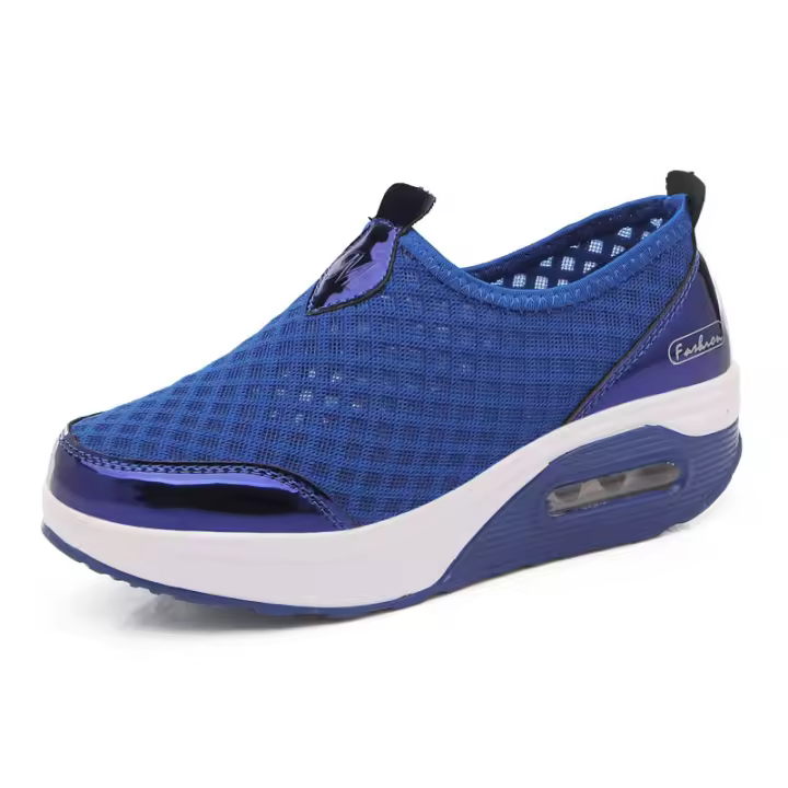 Atos Zapatos para caminar sin zapatos para mujer, cordones ligeros de malla transpirable, zapatos de entrenamiento con plataforma 0 - 1