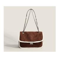 Bolso de lana de invierno, bolso de lana de cordero de otoño e invierno, nuevo bolso bandolera de felpa para mujer, versátil, de gran capacidad para invierno. - details 10