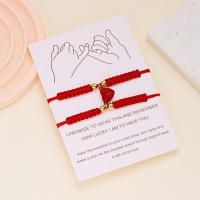 2 unids/set corazón romántico magnético atraer pareja para Mujeres Hombres moda cuerda trenzada pulsera a juego joyería de amistad - details 17