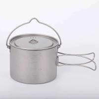 Lixada - maceta colgante portátil de titanio ultraligera, 900 ml/1600 ml, con asa plegable con tapa, utilizada para acampar al aire libre, hacer senderismo, - details 50