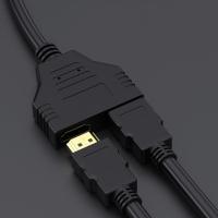 Divisor HDMI 1 a 2 Adaptador Doble Female HDMI Versión 1.4 Resolución 1080P - details 0