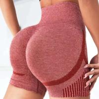 Pantalones Cortos de Cintura Alta y Torso Recto para Mujeres Secado Rápido, Transpirables para Yoga, Gimnasio, Correr - details 9