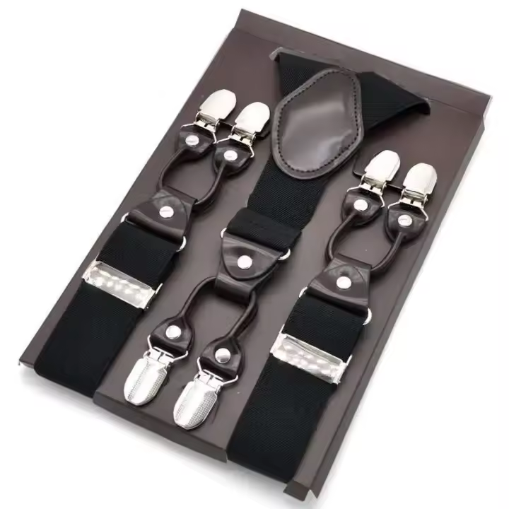 Cabestrillo de dos tonos de cuero marrón para hombre, estilo occidental, cinturón, longitud ajustable, 3,5x120cm - 1