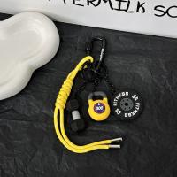 Mini llavero con placas de barra, pesas rusas, tazas de agua, llavero con mancuernas de simulación con hebilla en forma de D, creativo - details 20