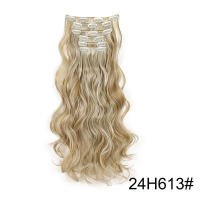 Peluca Cómoda y Transpirable Ajustable para Mujeres Juego de Extensiones de Cabello de 6 Piezas, 16 Clips para Europa, América, Cabello Largo y rizado para Comercios Exteriores, Adecuado para Viajes de Fiesta - details 15