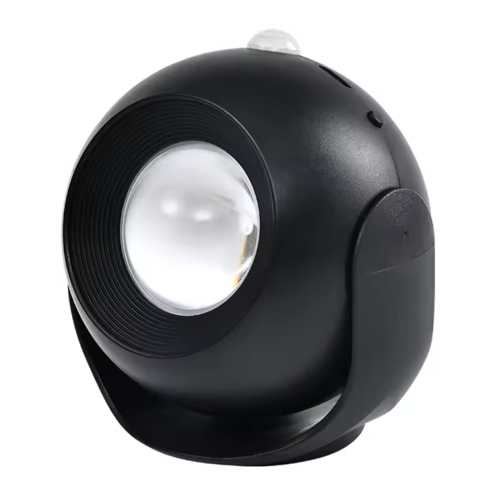Candelabro de pared LED con Sensor de movimiento, lámpara de pared de puesta de sol de 3 colores para dormitorio, luz de pared, luces de imagen recargables negras - 1