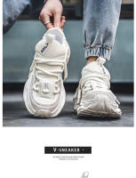 Nuevas zapatillas transpirables de malla, zapatos casuales versátiles, zapatos de papá con suela gruesa para jóvenes - details 2