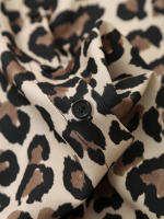 Conjunto de Moda Vintage para Mujer TRAFZA Blusa de Estampado de Leopardo con Cintura Alta y Pantalones Rectos Estilo de Primavera - details 8
