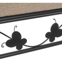 Banqueta pie de Cama de Metal Blanca de 64x68x30 cm - details 11
