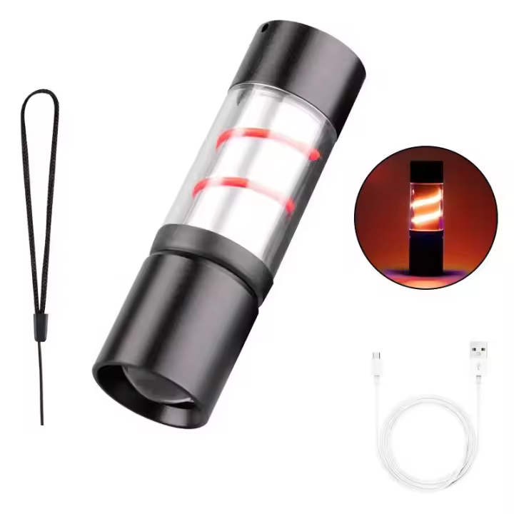 Luz LED Retro multifuncional para acampar, luz ambiental tipo C recargable por USB, 4 modos, impermeable para pesca y Camping - 1
