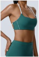 Sujetador de Yoga Resistente a Golpes Top de Fitness para Mujer Antisudor Transpirable - details 1