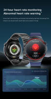 2025 nuevo Reloj inteligente de grado médico HRV para hombres azúcar en sangre presión arterial ritmo cardíaco 1,43 pulgadas Super Retina 360*360 Pantalla AMOLED 530mAh batería Bluetooth llamada salud Smartwatch - details 7
