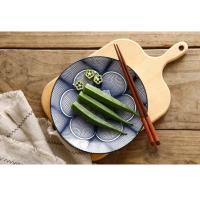 Plato Nórdico Moderno y Creativo de Cerámica Bajo Revestimiento 8 pulgadas de Estilo Occidental para Comidas y Snacks Viste tu Cocina y Comedor - details 9