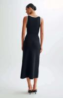 Elegante Vestido de Punto para Mujer Vestido Largo de Verano sin Mangas Estilo de Oficina Chic - details 5