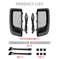 Intermitente LED negro para motocicleta, carenado para parrillas inferiores, luz de correr para Harley Touring Road Electra Glide Ultra Limited 2014-22 - details 2