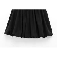 - Smooth Balloon Mini Women, Falda corta casual con cintura alta elástica para mujer - details 5