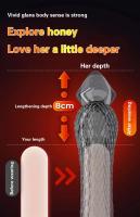 Leten Vibrador de Pluma Extensible Augmentador de Tamaño y Retardo para Hombres - details 1