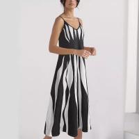 Vestido de verano con cuello en V para mujer, vestidos estampados - details 4