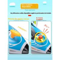 Barco Pirata Para Niños Anillo De Natación Asiento De Avión Con Pistola De Agua Piscina Agua Flotante Juguetes Montar Bote Inflable - details 2