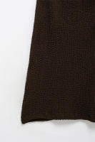 Estilo de mujer Marrón Cuello Halter Tejido ss, Sin mangas, Elegante - details 6