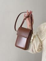 Bolso cruzado magnético de moda para mujeres Diseño vertical elegante Mini bolso de hombro de cuero PU Diseño minimalista para el teléfono - details 13
