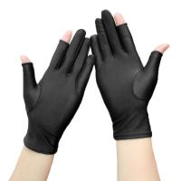Guantes elásticos transpirables a la moda para exteriores, protector solar para ciclismo, manoplas para hombre, guantes de seda de hielo sin dedos, guantes para mujer - details 6