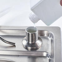 Dispensador de Jabón de Cocina M34027A, Dispensador de Detergente para Fregadero, Recarga Superior, 500 ML, Acabado Cepillado. - details 11