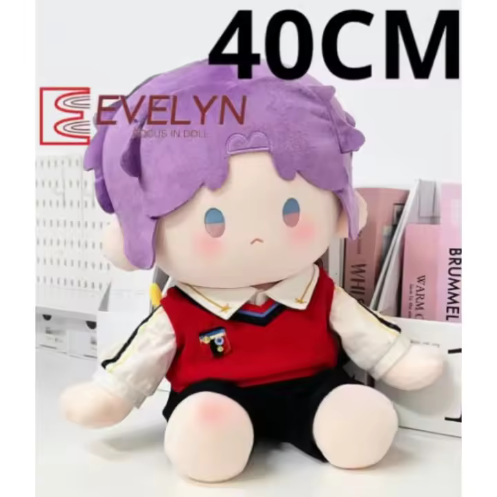 Evelyn Love and Deepspace Rafayel 40cm Postura sentada Atributo Lindo muñeco de peluche de algodón de dibujos animados Conjunto de ropa reemplazable Xavier - 1