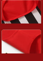 4 piezas Bragas de algodón para mujer, ropa interior roja de la buena suerte, transpirable, de talla grande, de cintura alta, adelgazante - details 13