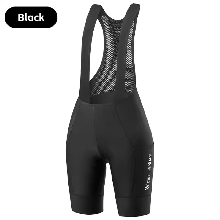 WEST BIKING-pantalones de ciclismo para mujer, 3D Pantalón corto con absorción de impacto, esponja para deportes al aire libre, triatlón, carreras profesionales - 1