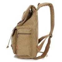 Mochila de lona sencilla Unisex, bolso para portátil - details 1
