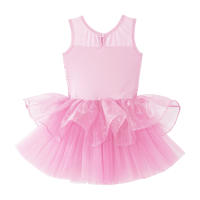 Vestido de baile de Ballet para niñas, sin mangas, lentejuelas brillantes, leotardo de malla, tutú, Ropa de baile, gimnasia, patinaje, disfraz de escenario actuación - details 16