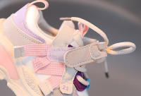 Zapatos Deportivos informales de cuero para niños y niñas, zapatillas de malla para correr, transpirables, suela suave - details 5