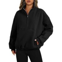 Otoño Invierno nueva moda sudadera Casual mujer bolsillo pulóver cuello alto manga larga Top - details 17