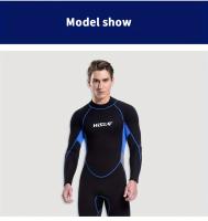 Traje de neopreno completo para hombre, con cremallera en la espalda, alta elasticidad, con protección solar - details 8