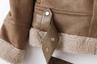 Chaqueta cálida de lana de cordero integrada de piel de ante, Otoño e Invierno - details 15