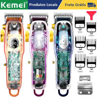 Kemei-cortadora de pelo eléctrica profesional, máquina inalámbrica hine, recargable por USB, con pantalla LCD - details 0