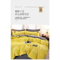 Juego de cama de terciopelo mágico de color sólido, conjunto de tres piezas de terciopelo coral engrosado, franela, Otoño e Invierno - details 6