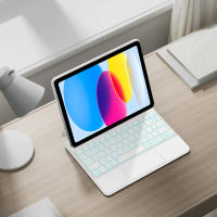 AJIUYU-Teclado mágico magnético para iPad 10, 10. ª generación, 2022, 10,9 pulgadas, funda inteligente, inglés, Español, Teclado mágico - details 6