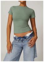 Camiseta de Yoga de Nylon Transpirable Cintura Delgada, Manga Corta, Entrenamiento en Gimnasio, Correr, Primavera/Verano Para Mujeres - details 3