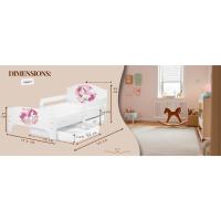 Cama Infantil de Madera - Zoo - Marco de Cama, Colchón y Cajón, robustro Cómodo Dormitorio Impresa, Muebles para Niños, Espacio para Dormir: 140/70 cm - details 4