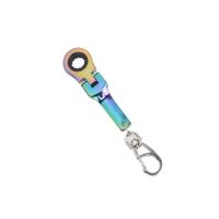 Llave de trinquete de apariencia compacta, diseño plegable, llave de trinquete de Material metálico, 4 colores disponibles, giratoria de 180 grados - details 4