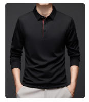 Nuevo POLO ajustado de manga larga, top de punto fino para hombre - details 7