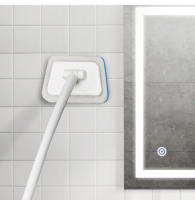 Cepillo de Pared Multifuncional para Baño con Mango Largo Desmontable Cepillo de Bañera Trapezoidal para Limpieza de Azulejos y Vidrio Material de Cepillo de Esponja y Plástico Recomendado para Superficie Cerámica Estilo Clásico - details 9