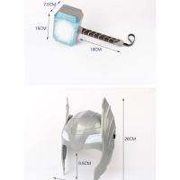 Traje de Héroe LED Luz Thor Casco Luminoso de Disfraz de Niño Juguete de Modelo de Terremoto - details 8