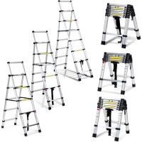 Escalera Telescópica de Aluminio de 5m Portátil, Desmontable, Antideslizante, Extensible, Multiusos, Carga de 150kg Mejoras del Hogar y Herramientas - details 14