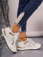 Zapatillas De Mujer 2023 Nuevas Plataforma Cómodas De Cuero Parcheado Zapatos De Correr Al Aire Libre Deporte Casuales Ladies - details 14